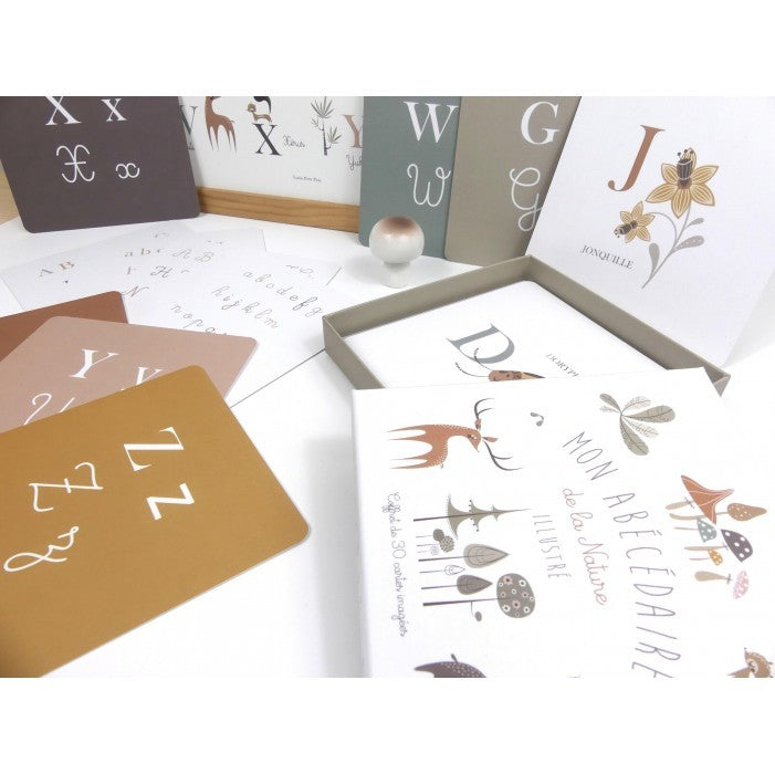 Coffret Cartes Alphabet "Mon Abécédaire de la Nature Illustré"