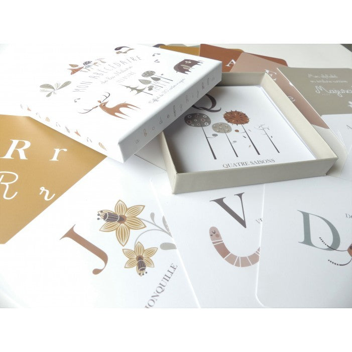 Coffret Cartes Alphabet "Mon Abécédaire de la Nature Illustré"