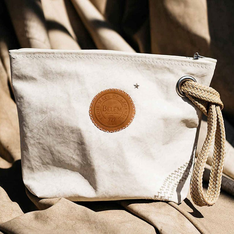 Pochette dragon en toile recyclée