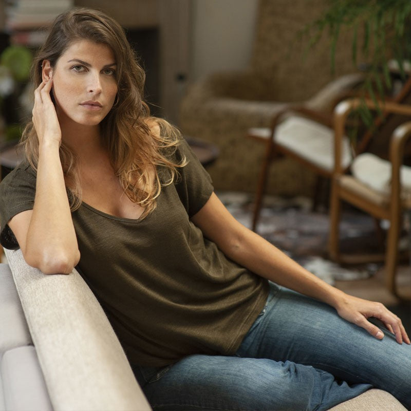 T-shirt en lin femme Splice Paris