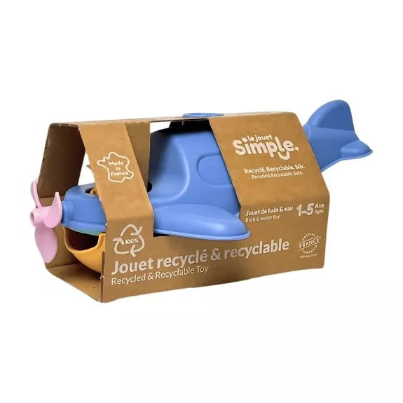 Jouet de Bain, Hydravion Bateau 2-en-1 et Figurine, Cadeau Noël Enfant 1 An