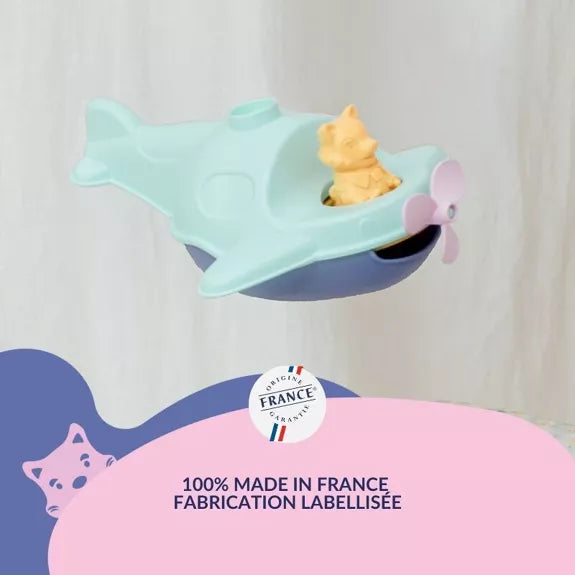 Jouet de Bain, Hydravion Bateau 2-en-1 et Figurine, Cadeau Noël Enfant 1 An