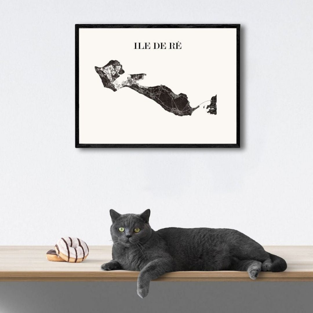 Carte Design de l’ile de RE