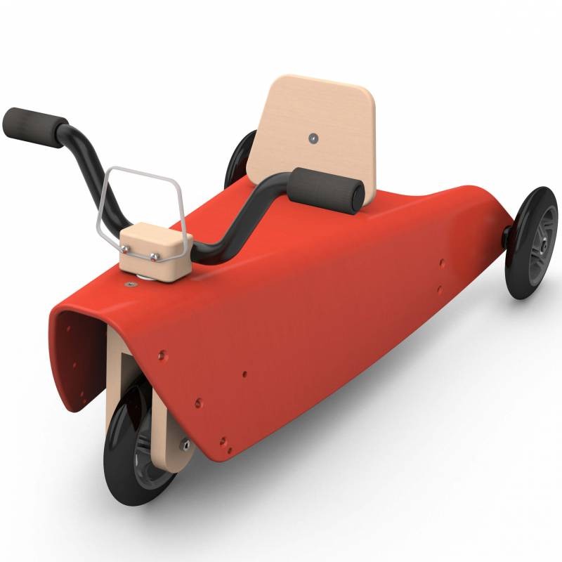 Porteur moto rouge