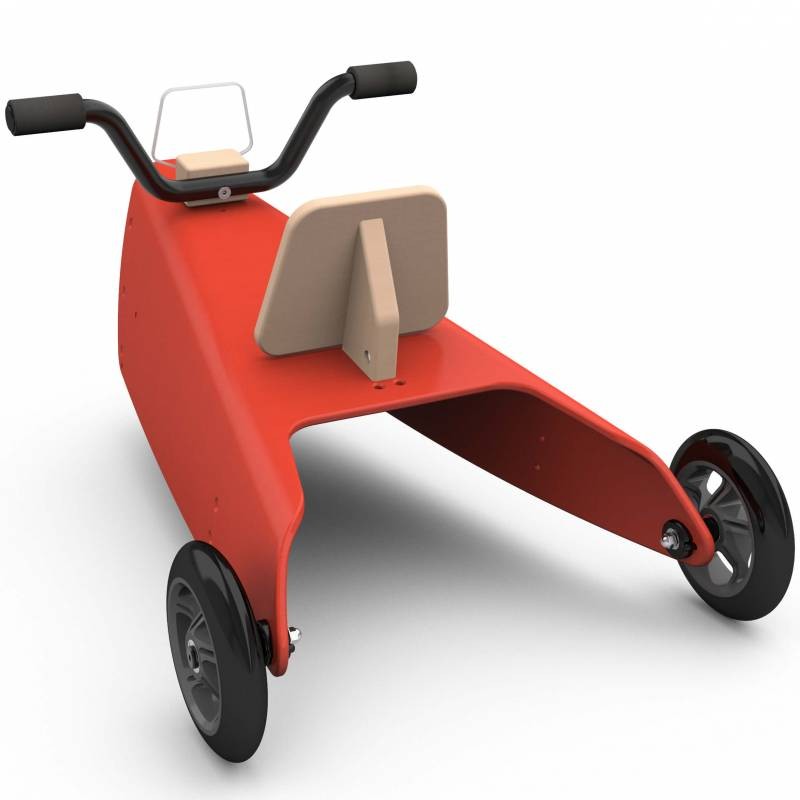 Porteur moto rouge