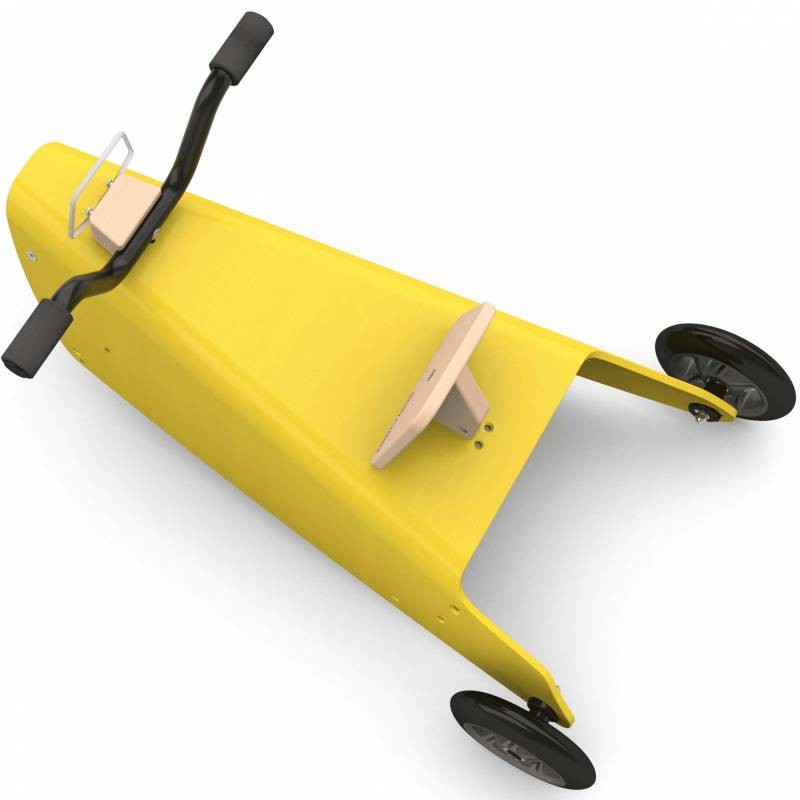 Porteur moto - 2 jouets en 1 jaune