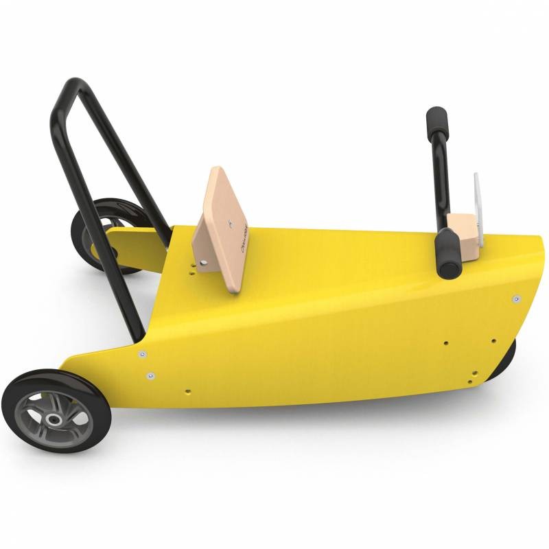 Porteur moto - 2 jouets en 1 jaune