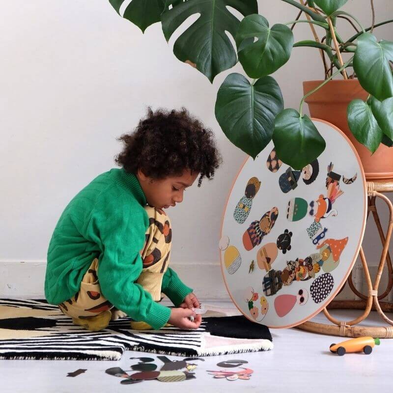 Tableau Ardoise Lune magnétique