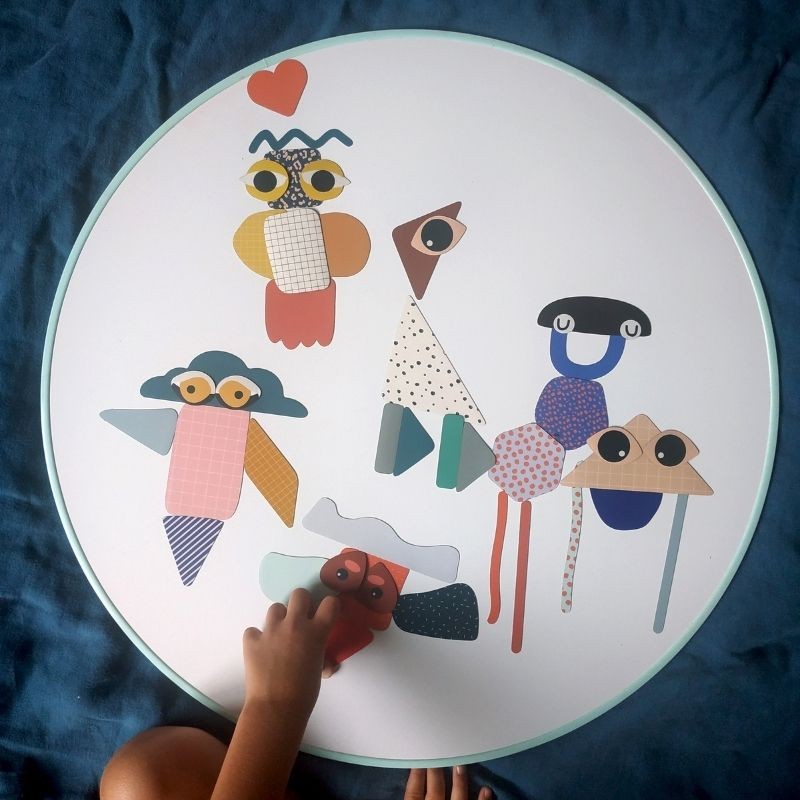 Tableau Ardoise Lune magnétique