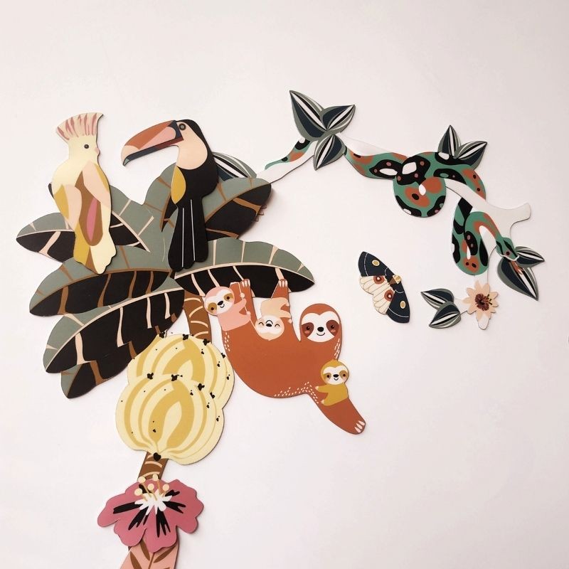 La Fabrikajungle - Magnet Animaux jungle made in France - Ma Cabane à Rêves