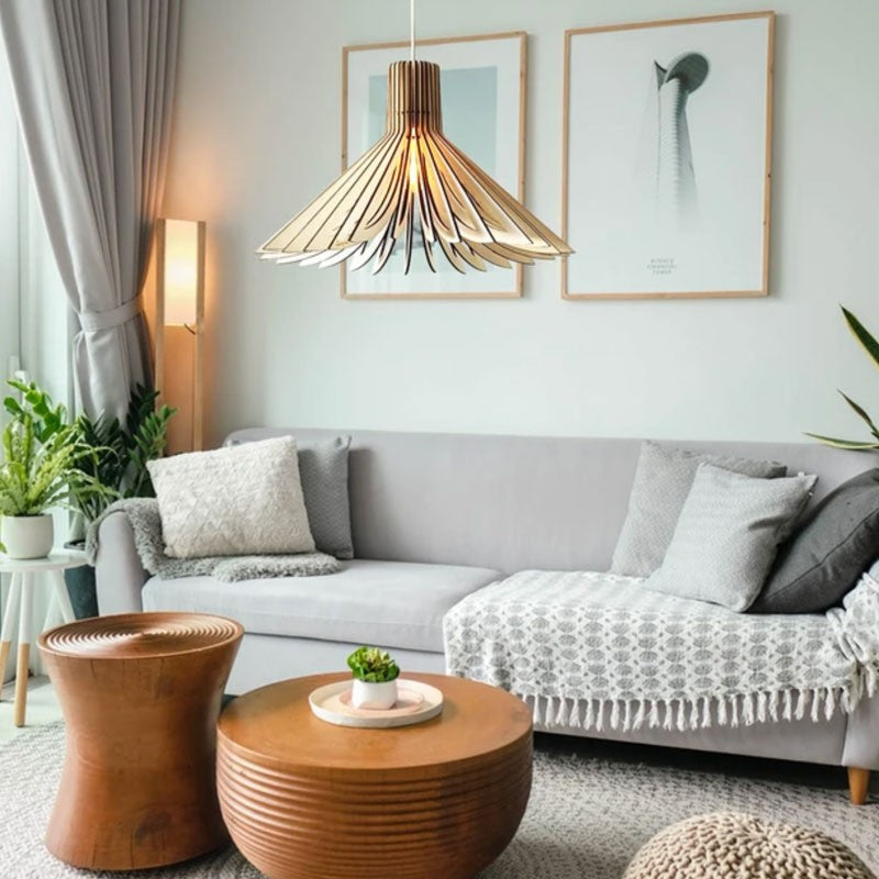 Suspension en bois naturel bio sourcé Ava