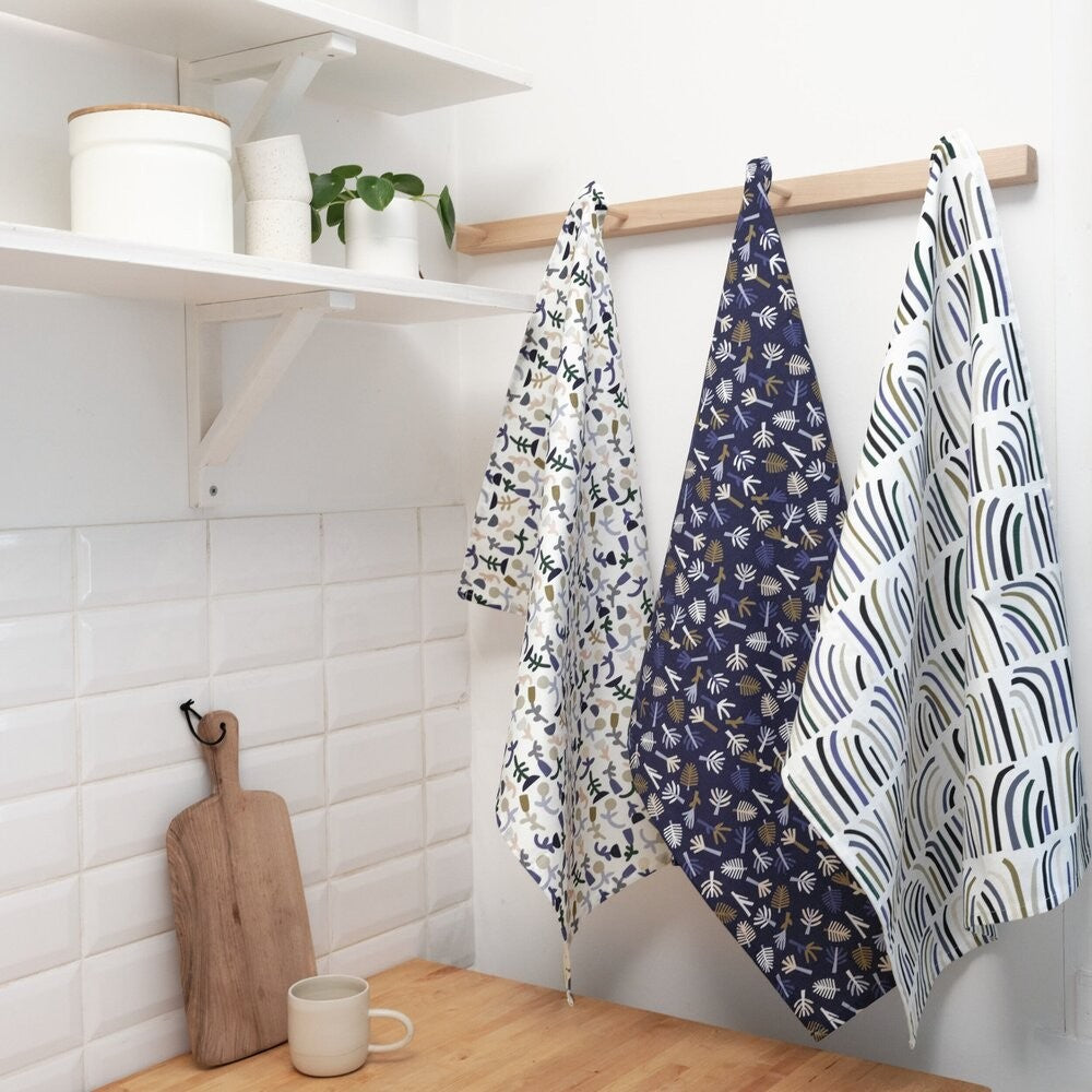 Torchon design Herbes - Maison Ours