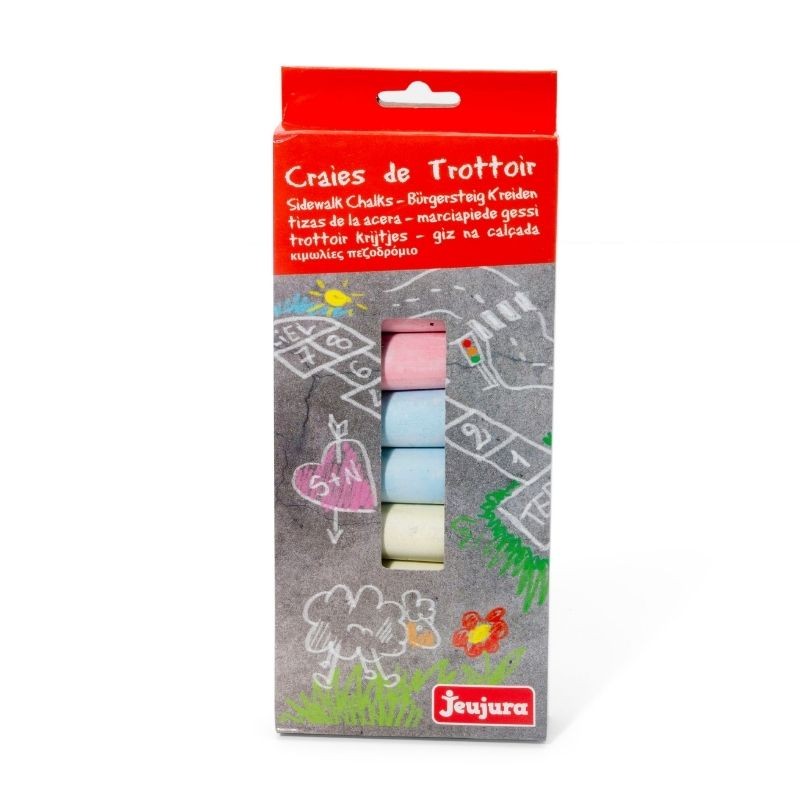 Craies de couleur pour le sol