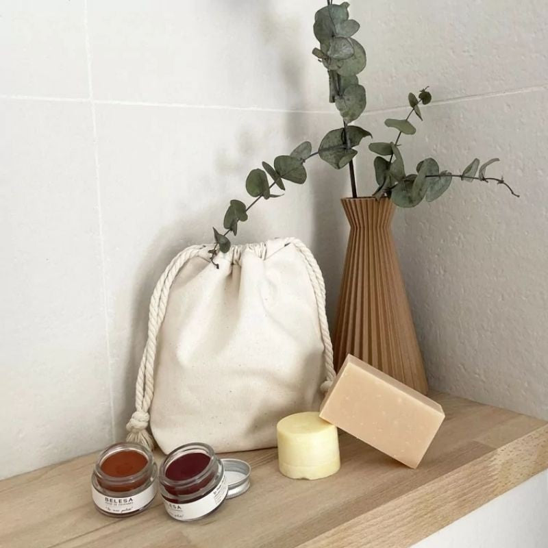 Pochon en coton naturel - fabriqué en France