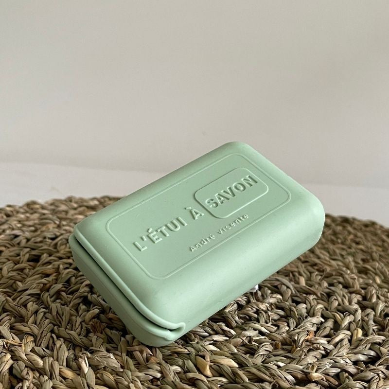 étui à savon vert pistache