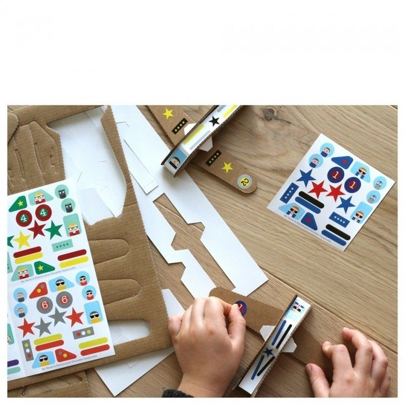Kit créatif avion à construire - Pirouette cacahouete