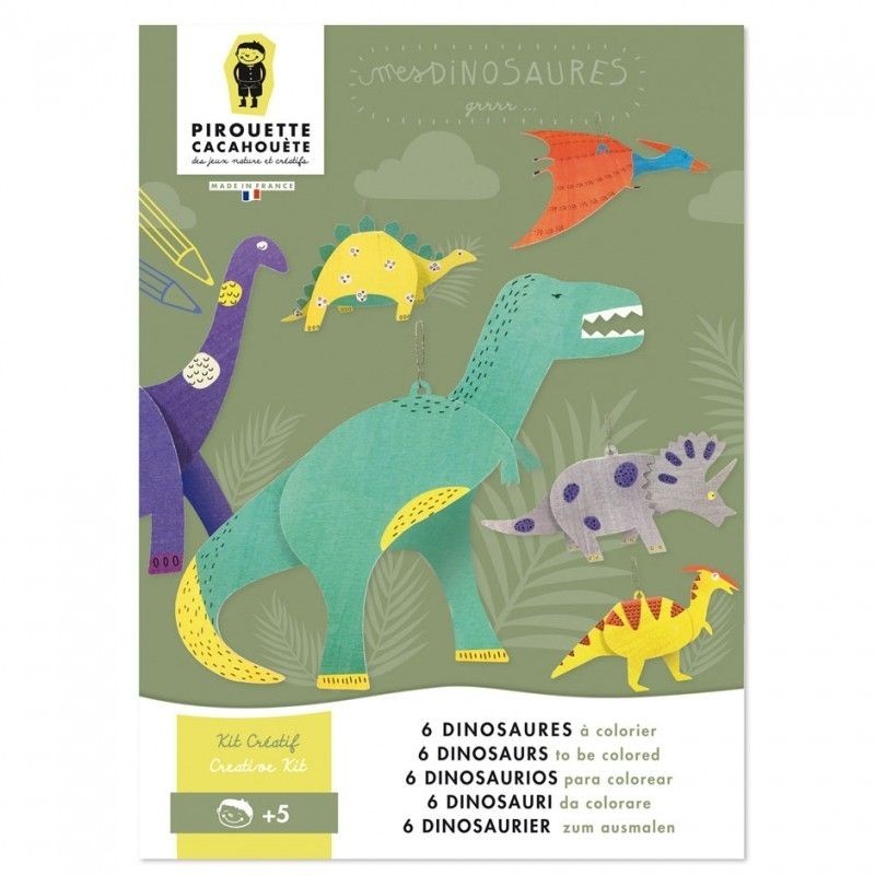 Kit créatif "Mes Dinosaures" - Pirouette cacahouete