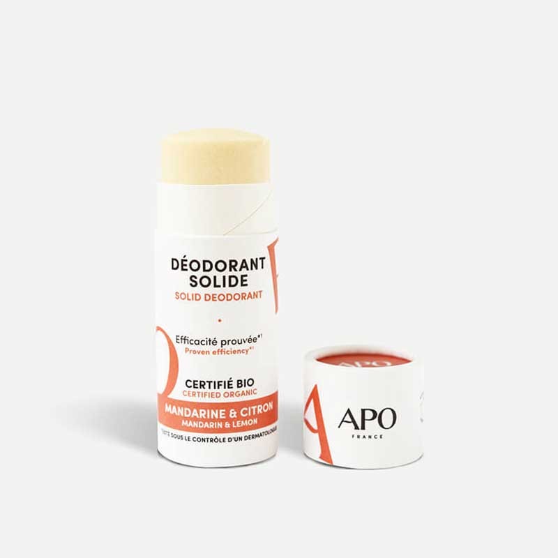 Déodorant solide en stick Agrumes - APO France - zéro déchet made in france
