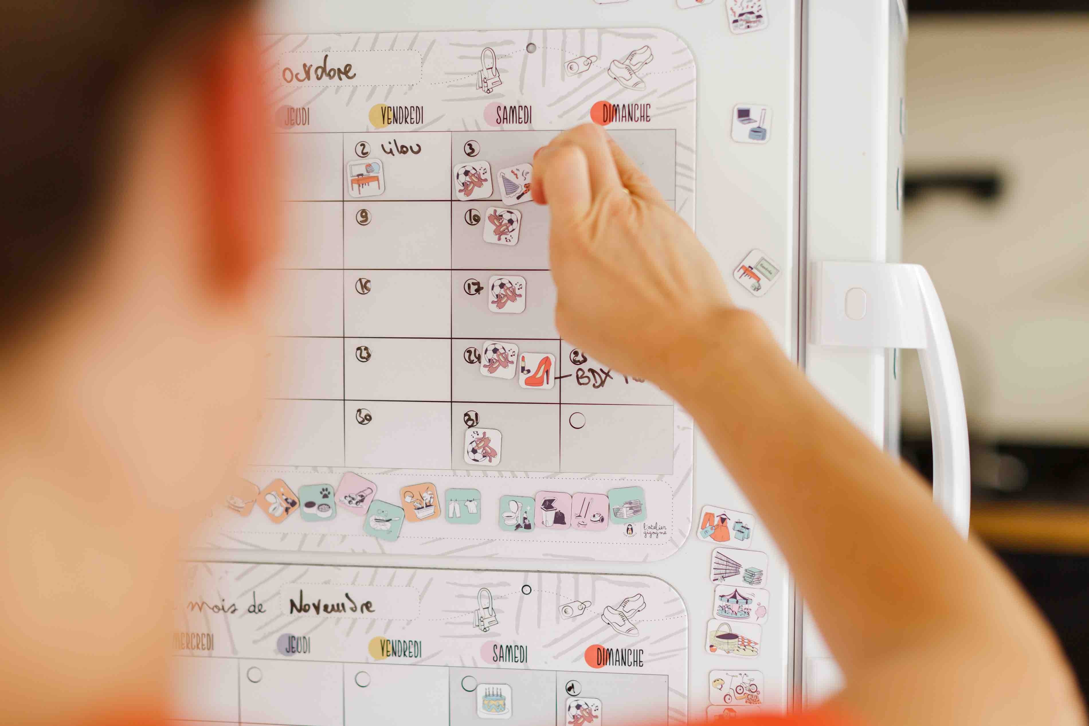 Organisateur familial mensuel