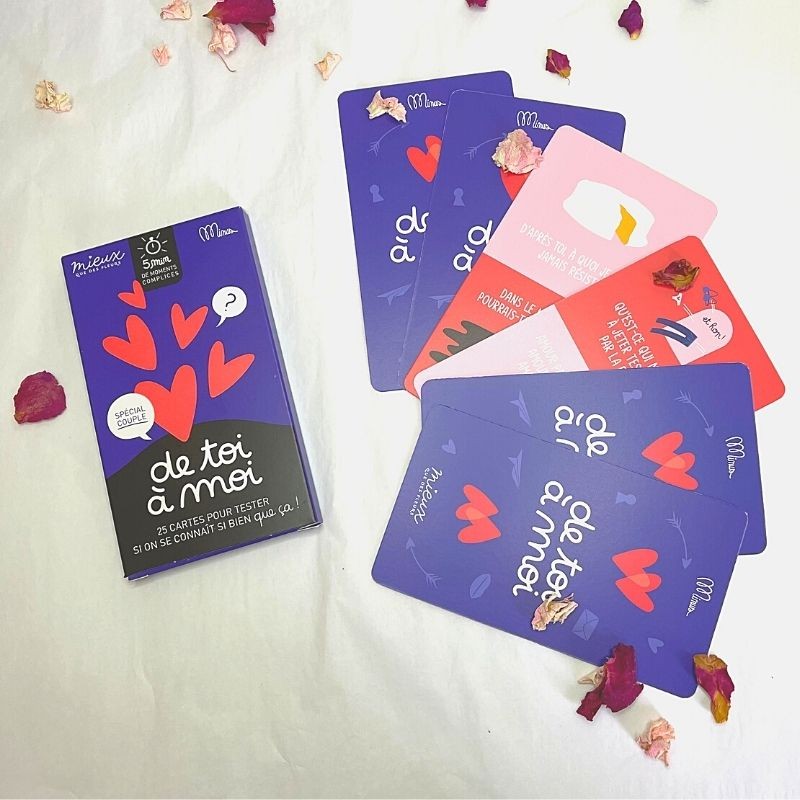 jeu de carte ¨de toi à moi¨