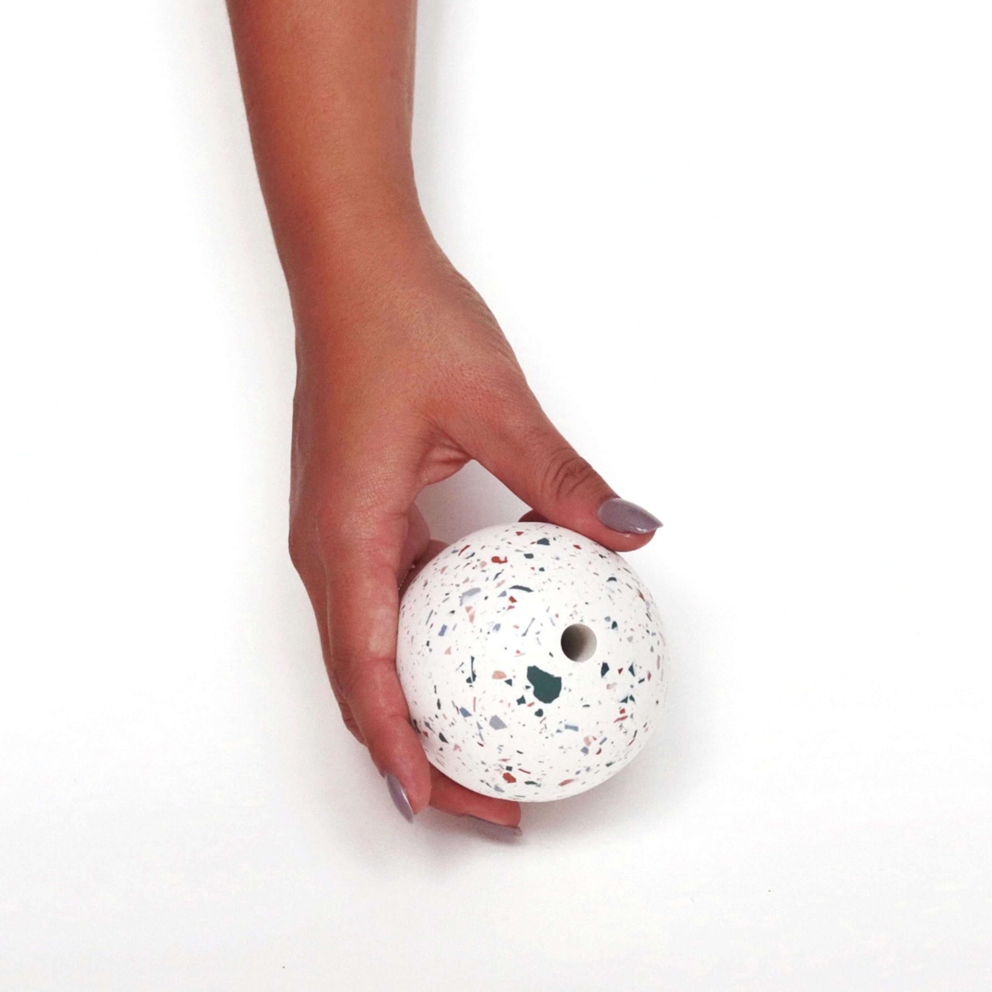 Vase en céramique terrazzo salie - Maison Palomita