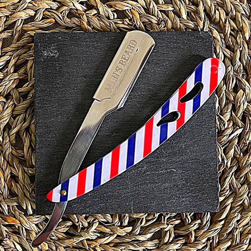 Shavette bleu blanc et rouge