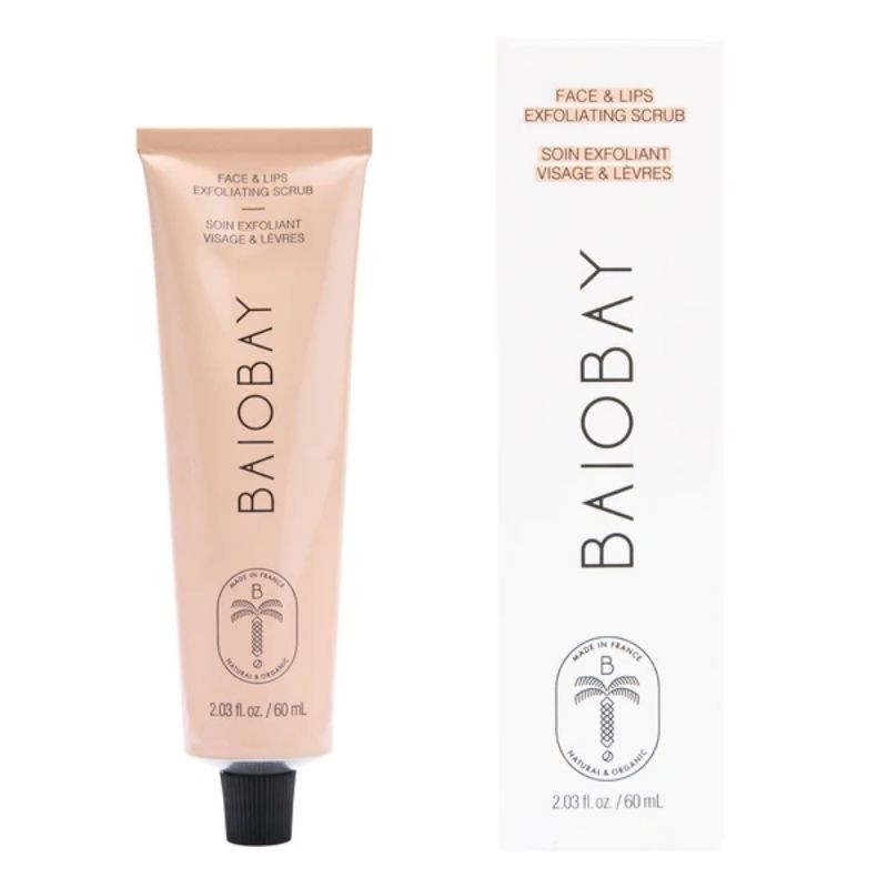 Soin Exfoliant Visage et Lèvres 100% naturel - cosmétique bio et végan Baiobay