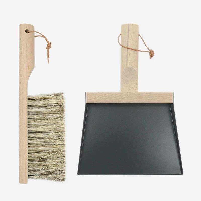 Coffret pelle et balayette noir "Clynk" - Andrée Jardin