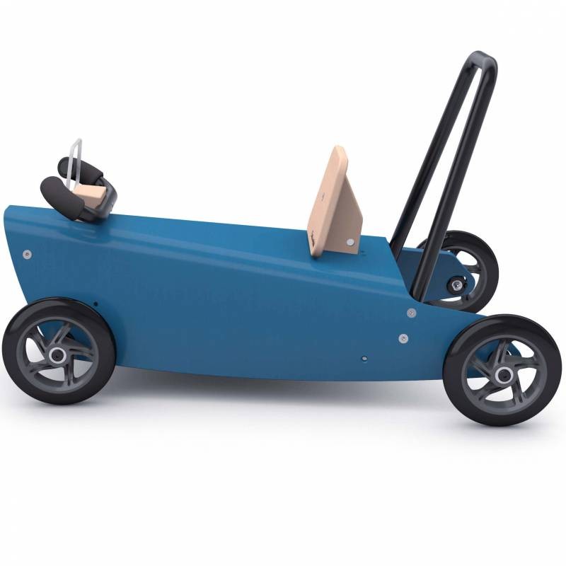 Porteur voiture - 2 jouets en 1 BLEU FONCE