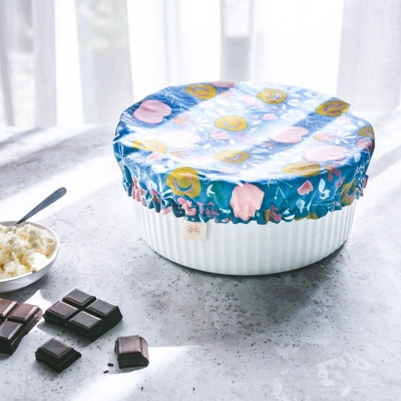 Charlotte alimentaire en tissu bleu - cuisine zéro déchet Maison durable