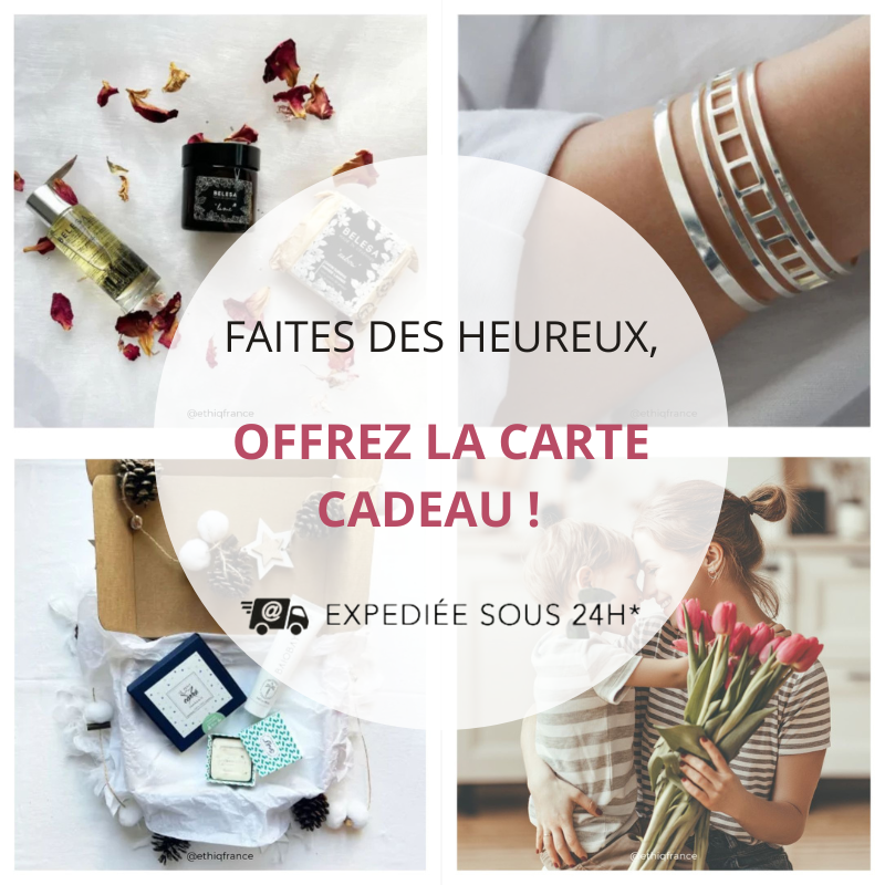 Carte cadeau ETHIQ - Eco-boutique de produits Made in France