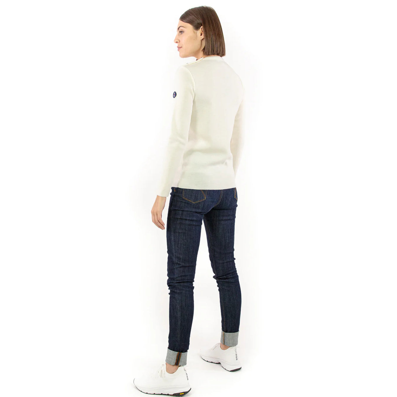 Pull marin uni KLASEL UF1 écru