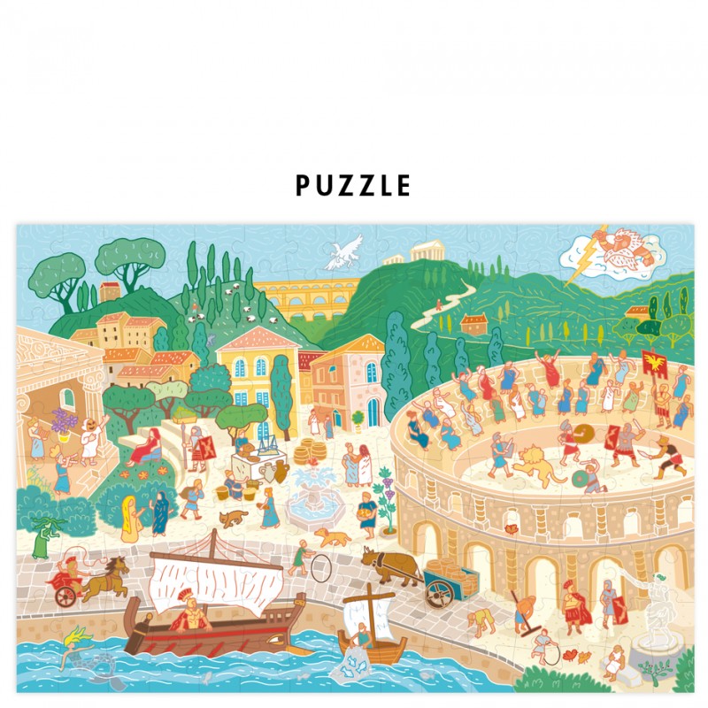 Puzzle éducatif Antiquité 192 pièces - Pirouette Cacahouete