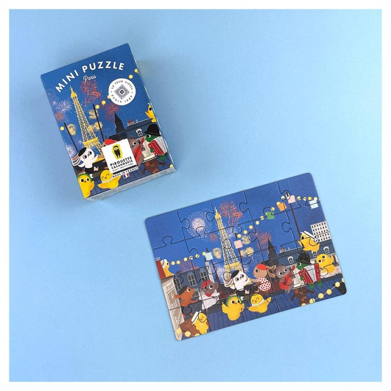 Mini puzzle 20 pièces Paris- Pirouette Cacahouete