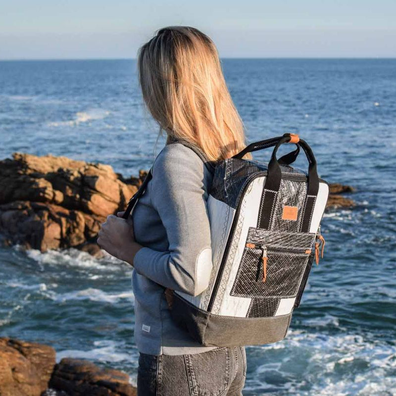 Sac à dos Wally 3Dl blanc et gris