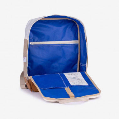 Sac à dos Willy Lin et cuir camel