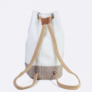 Sac Matelot Jack Lin et cuir ambre