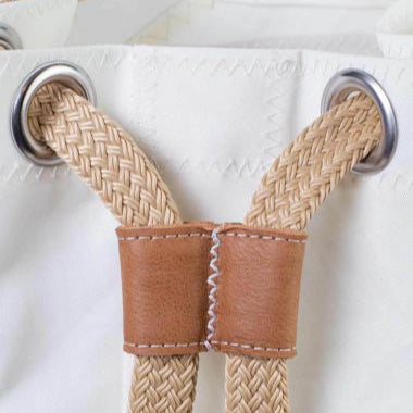 Sac Matelot Jack Lin et cuir ambre