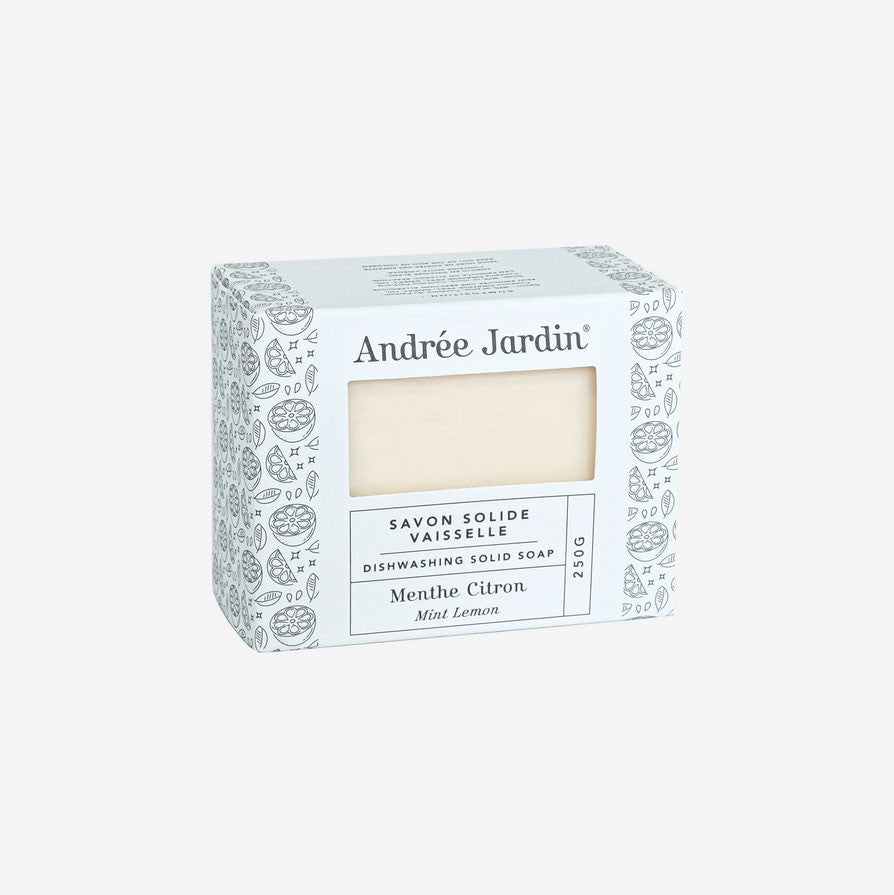 Savon solide vaisselle citron Andrée Jardin - cuisine zéro déchet