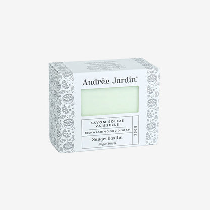 Savon solide vaisselle basilic Andrée Jardin - cuisine zéro déchet