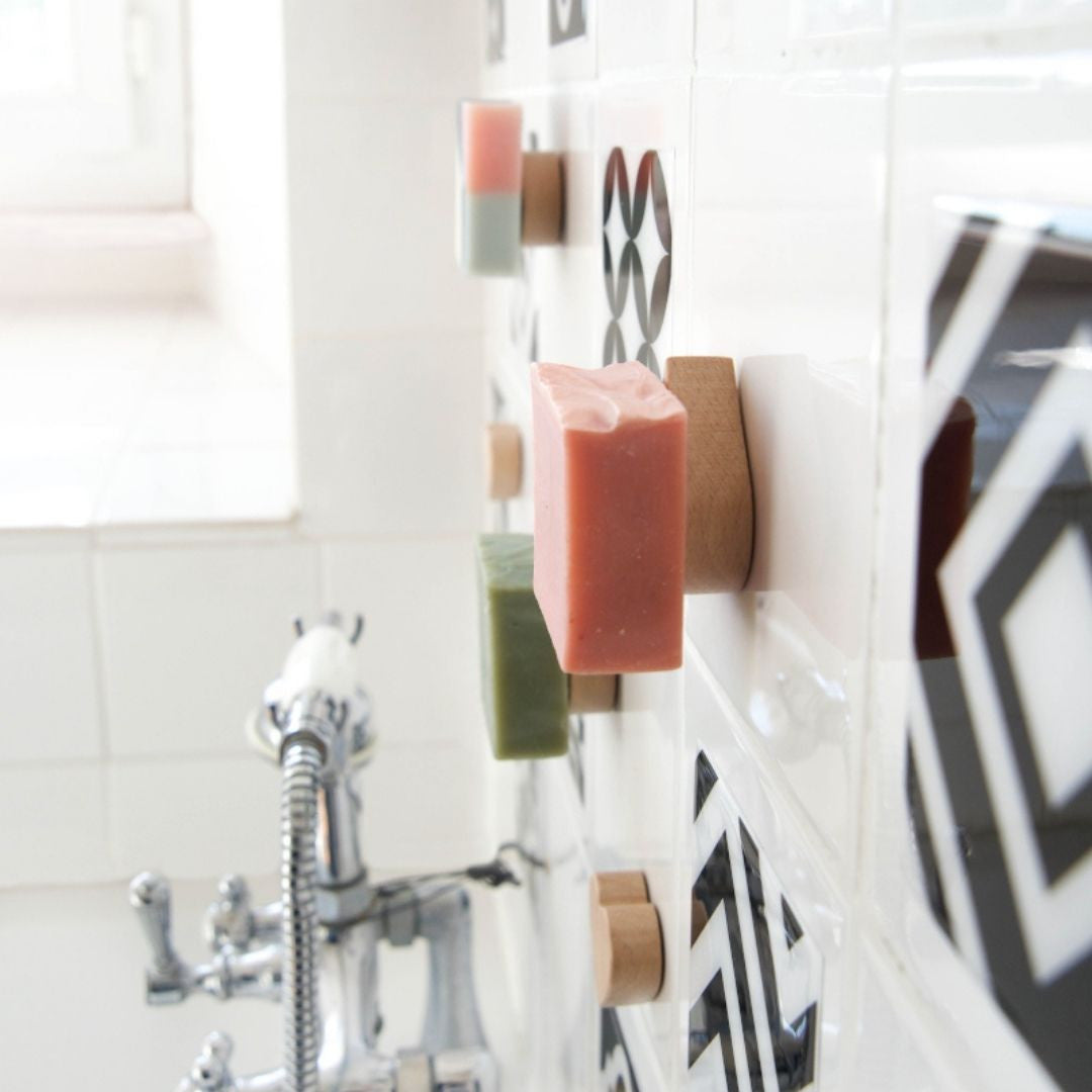porte-savon - aimanté - bois - fait main - made in France - salle de bain
