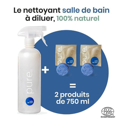 Nettoyant naturel pour la salle de bain à diluer 100% naturel et made in France