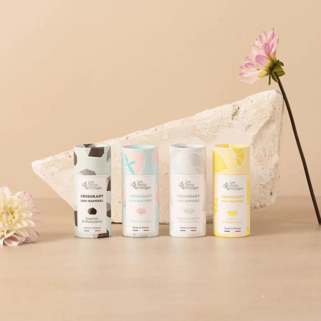 Déodorant solide naturel 4 parfums - cosmétique bio et made in France - Les petits prodiges