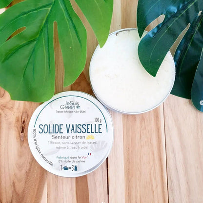 Vaisselle solide Menthe ou Citron au choix avec sa recharge possible - Maison green