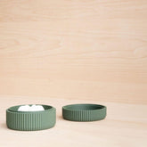 Porte savon design vert en bois recyclé et bio plastique - Minimum design