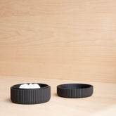 Porte savon design noir en bois recyclé et bio plastique - Minimum design