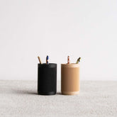 Porte à crayon en bois recyclé - Accessoire de bureau Minimum design