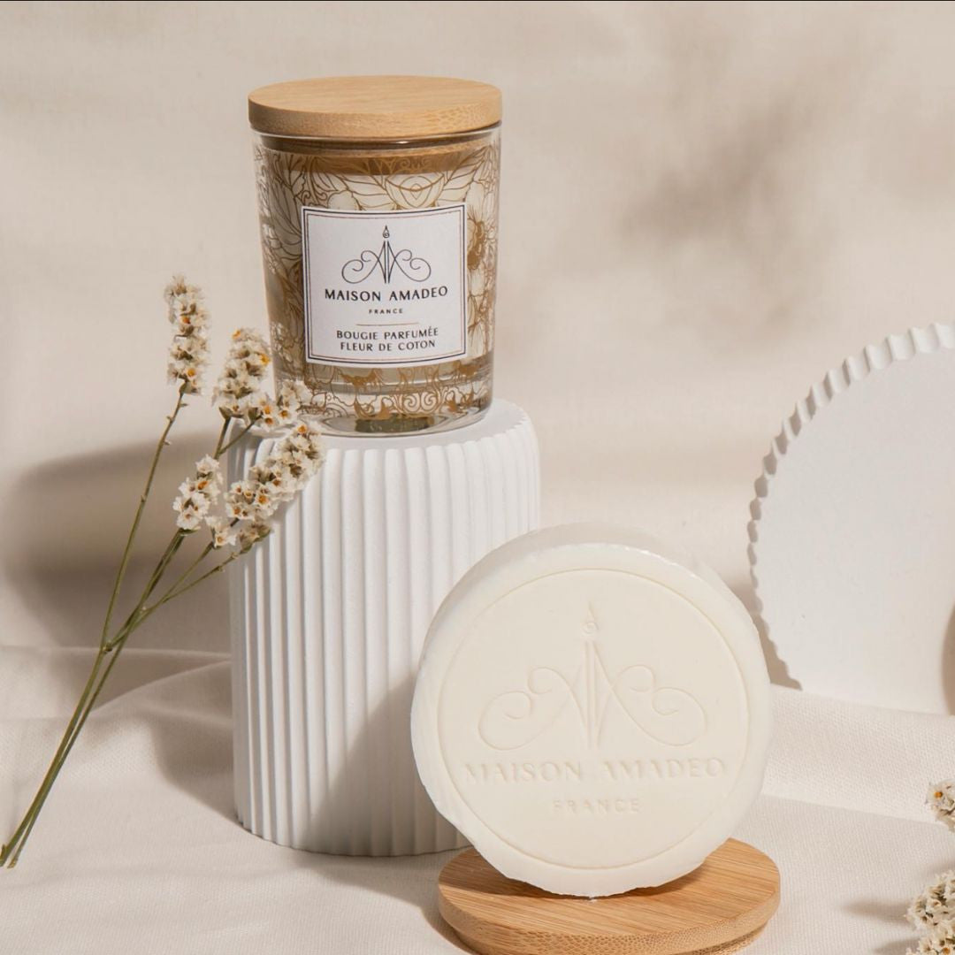 Bougie artisanale détente - Maison Amadeo