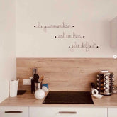 "Ici le bonheur est fait maison" - Bijoux de Mur