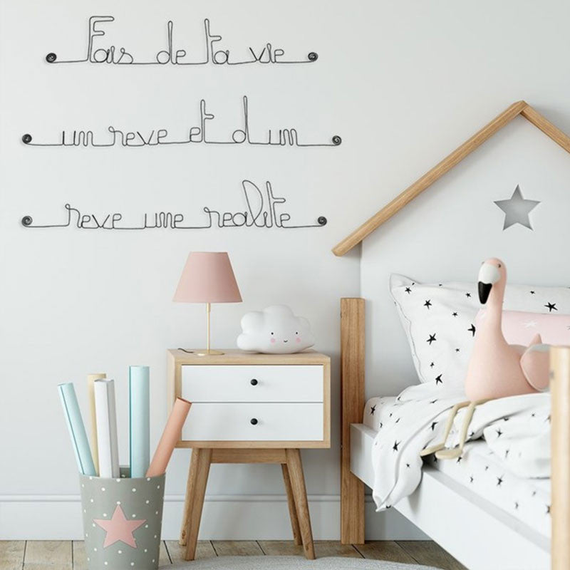 &quot;Il en faut peu pour être heureux&quot; - Bijoux de mur